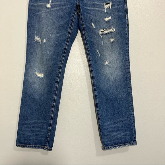 Cabi 100% Bf Boyfriend Distressed Cotton
Jeans Style 4152 Size 4 Nwot - Picture 2 of 11